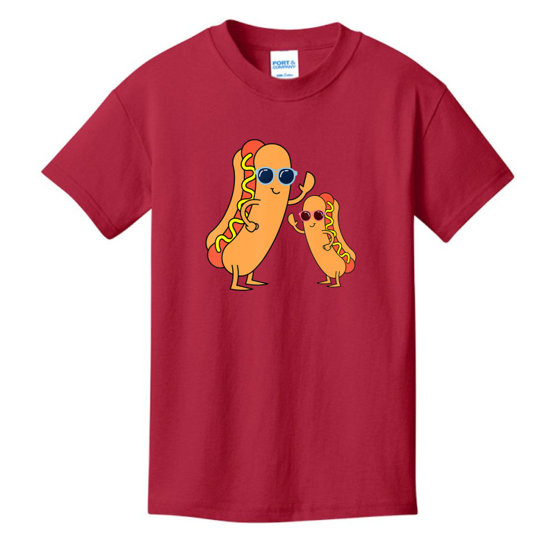 Cool Franks Sausages Weiner Fast Food Sunglasses Hot Dog Basic Youth T-shirt by Konlasa6638 | Artistshot