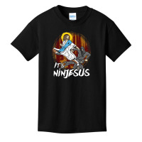 Its Ninjesus Funny Jesus Shirts Funny Christian Shirts Basic Youth T-shirt | Artistshot