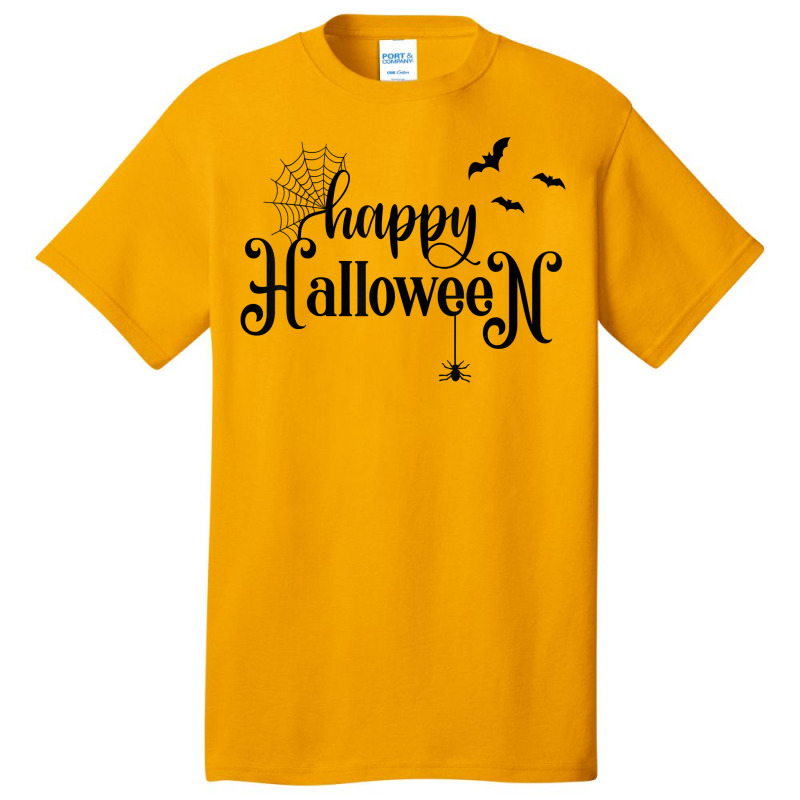 Spider & Bats Spooky Halloween Novelty Fall Holiday Item T Shirt Basic T-shirt by cm-arts | Artistshot