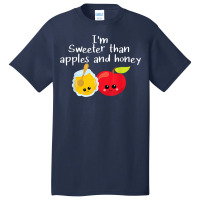 Rosh Hashanah Apples And Honey Shana Tova Jewish New Year T Shirt Basic T-shirt | Artistshot