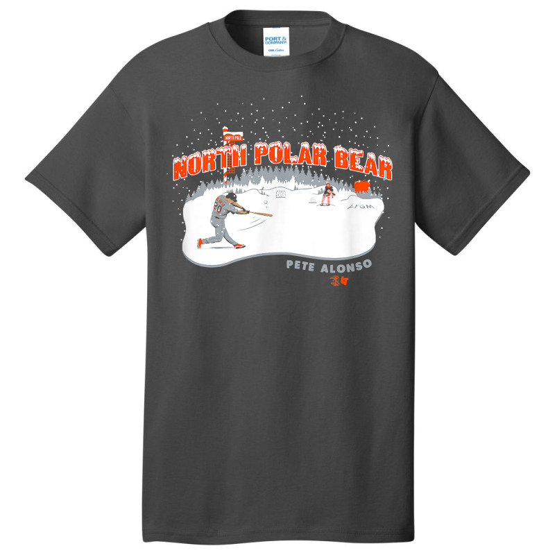 Officially Licensed Pete Alonso, North Polar Bear Basic T-shirt by LilaFrancine | Artistshot