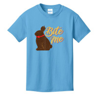 Bite Me Chocolate Bunny Missing Part Ear Basic Youth T-shirt | Artistshot