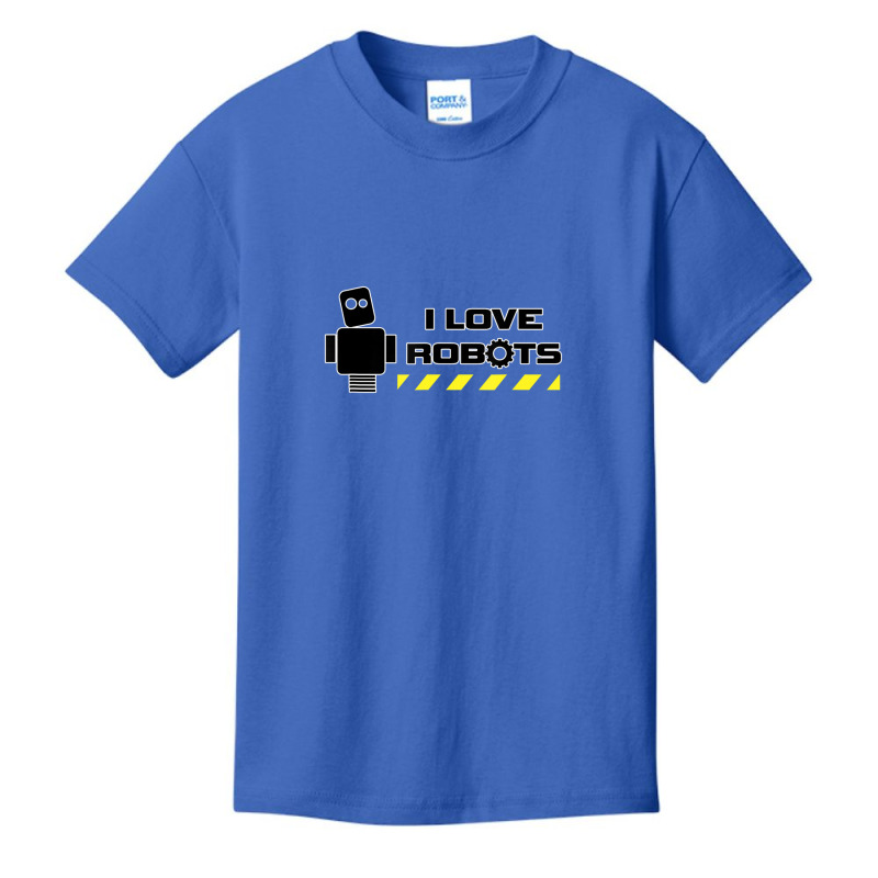 I Love Robots Technology Basic Youth T-shirt | Artistshot