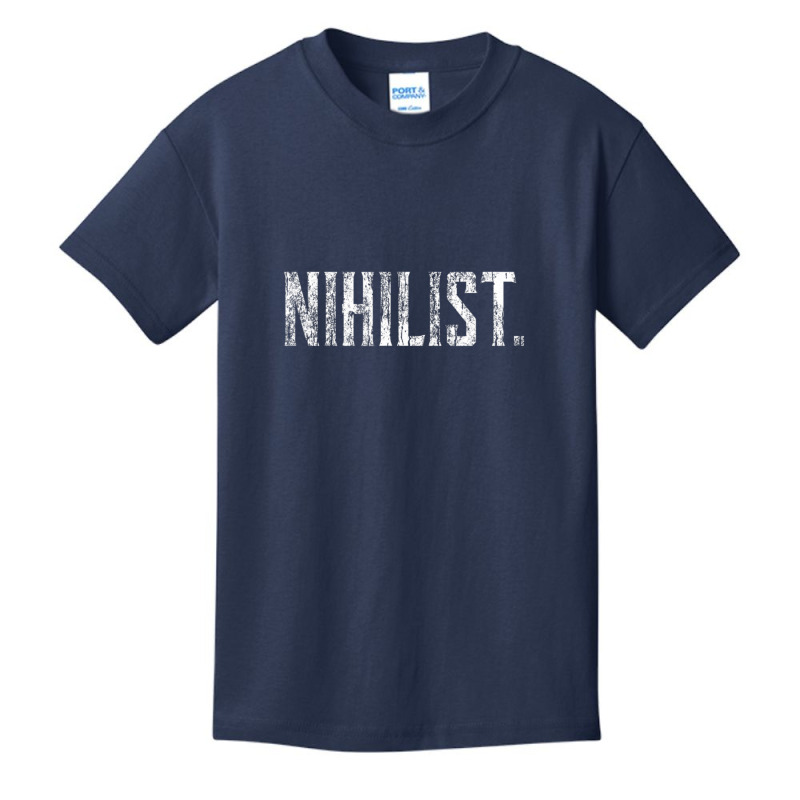 Nihilist Philosophy, Philosopher, Existential, Nihilism Basic Youth T-shirt by Adcock Salmon | Artistshot