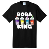 Boba King Tea Tapioca Boba Ball Drink Lover Basic T-shirt | Artistshot