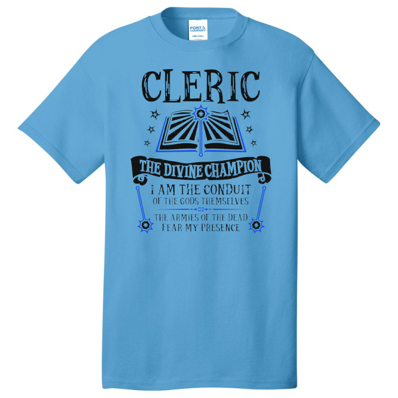 Cleric, The Divine Champion Dungeons & Dragons (black) Basic T-shirt by danukembar | Artistshot