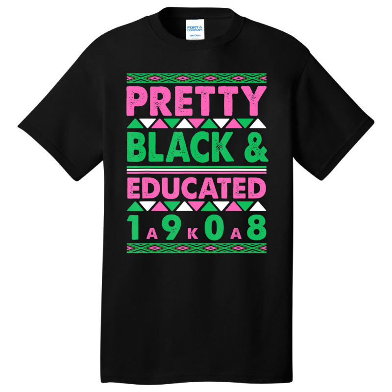 Pretty Black And Educated J15 Founder's Day Aka Women Basic T-shirt | Artistshot