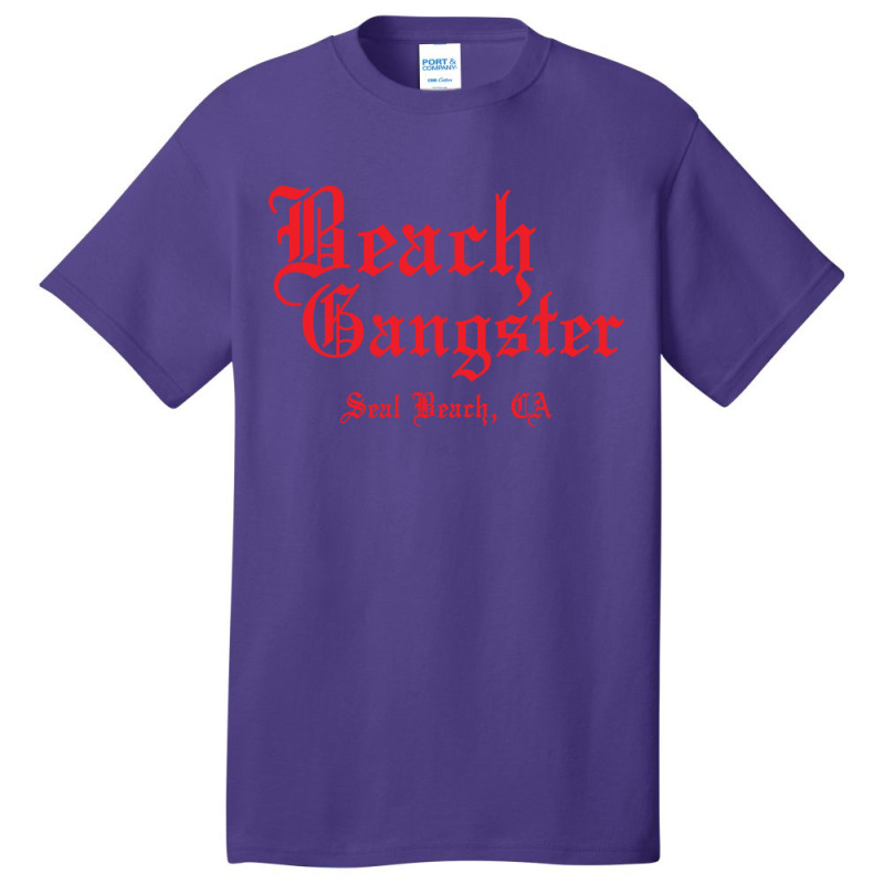 Beach Gangster Surfer Summer Basic T-shirt | Artistshot