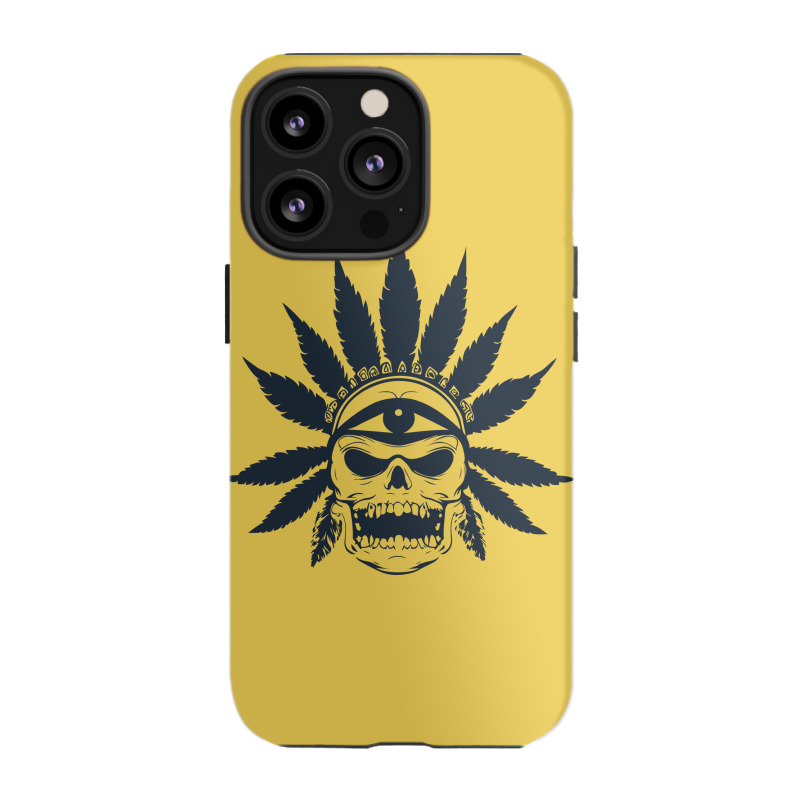 Great Skull Of Cannabis Iphone 13 Pro Case | Artistshot