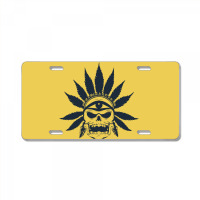 Great Skull Of Cannabis License Plate | Artistshot