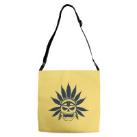 Great Skull Of Cannabis Adjustable Strap Totes | Artistshot