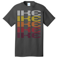 Ike Retro Wordmark Pattern Vintage Style Basic T-shirt | Artistshot