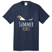 Simmer Vibes Swimming Basic T-shirt | Artistshot