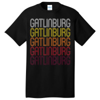 Gatlinburg, Tn Vintage Style Tennessee Basic T-shirt | Artistshot