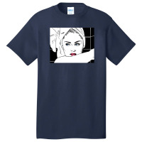 The Material Girl Stepping Out Of The Shower Basic T-shirt | Artistshot