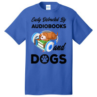 Bookworm Audiobook Dog Lover Owner   Audiobooks And Dogs Raglan Baseba Basic T-shirt | Artistshot