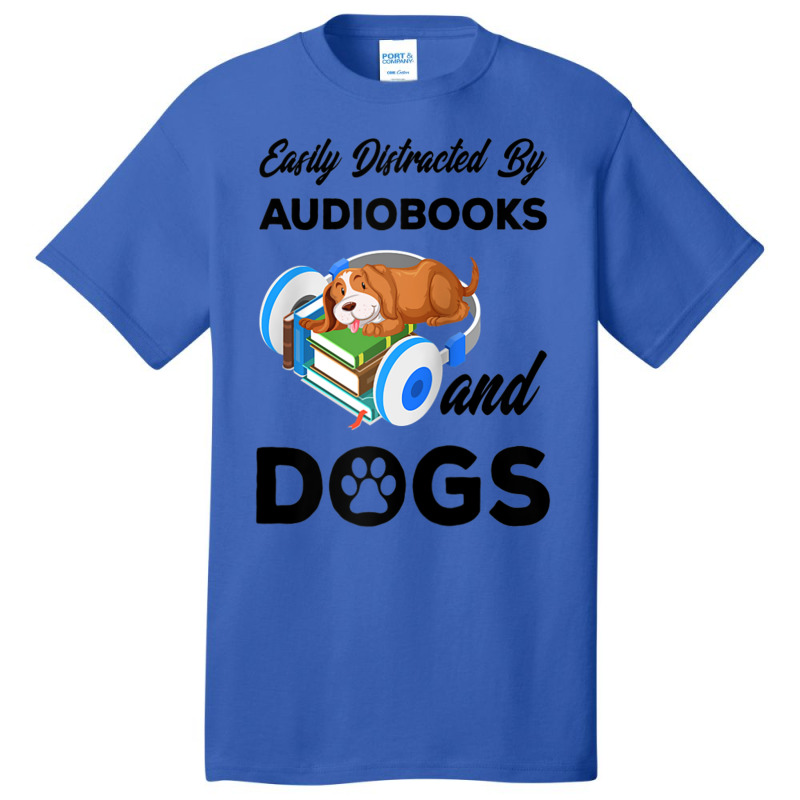 Bookworm Audiobook Dog Lover Owner   Audiobooks And Dogs Raglan Baseba Basic T-shirt by cm-arts | Artistshot