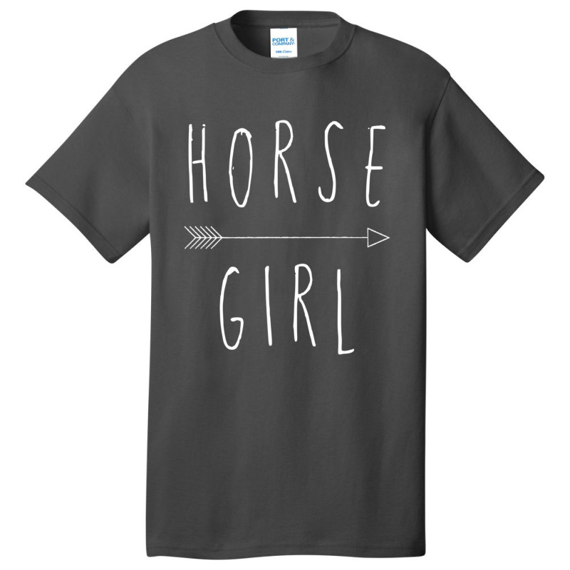 Horse Girl Basic T-shirt by cm-arts | Artistshot