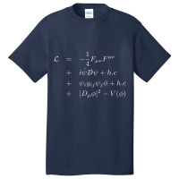 Standard Model Lagrangian Of Particle Physics Higgs Boson T Shirt Basic T-shirt | Artistshot