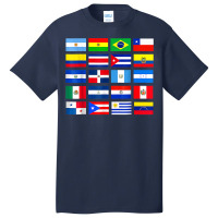 Vintage Latin American Flags Hispanic Heritage Month T Shirt Basic T-shirt | Artistshot