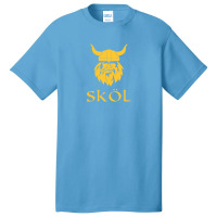 Skol Viking Fan Merchandise Purple Minnesota Adults Kids Basic T-shirt | Artistshot