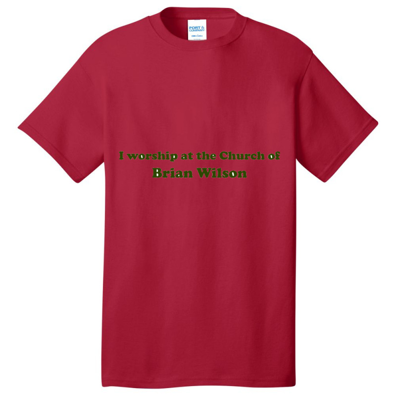 I Worship At The Church Of Brian Wilson Basic T-shirt by cm-arts | Artistshot