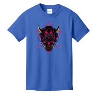 Japanese Oni Samurai Demon Mask Basic Youth T-shirt | Artistshot