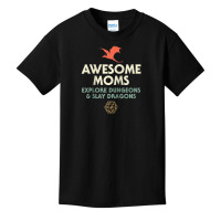 Awesome Moms Explore Dungeons And Slay Dragons Basic Youth T-shirt | Artistshot