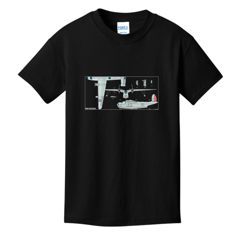 Pbm Mariner American Ww2 Patrol Bomber Flying Boat Diagram Gift Basic Youth T-shirt | Artistshot