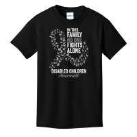 Disabled Children Awareness Month Butterflies Silver Ribbon T Shirt Basic Youth T-shirt | Artistshot