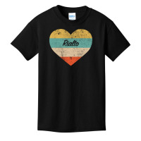 I Love Rialto California Vintage Distressed Retro Pullover Hoodie Basic Youth T-shirt | Artistshot