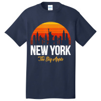 Urban New York City Skyline New York City Basic T-shirt | Artistshot