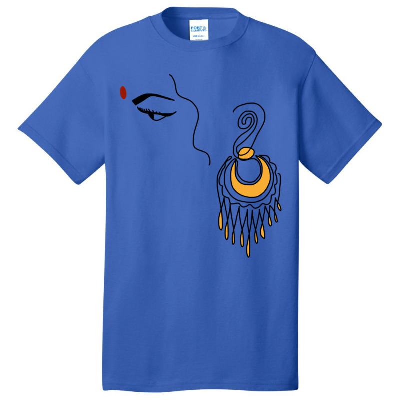 South Indian Woman Art Basic T-shirt by RILEYALLEN | Artistshot