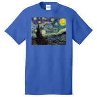 Van Gogh Starry Night Ufo Invasion Artistic Basic T-shirt | Artistshot