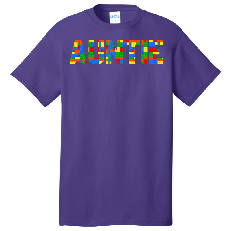 Auntie Brick Builder Funny Blocks Master Builder Basic T-shirt | Artistshot