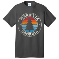 Marietta Georgia Ga Vintage Graphic Retro 70s Long Sleeve T Shirt Basic T-shirt | Artistshot