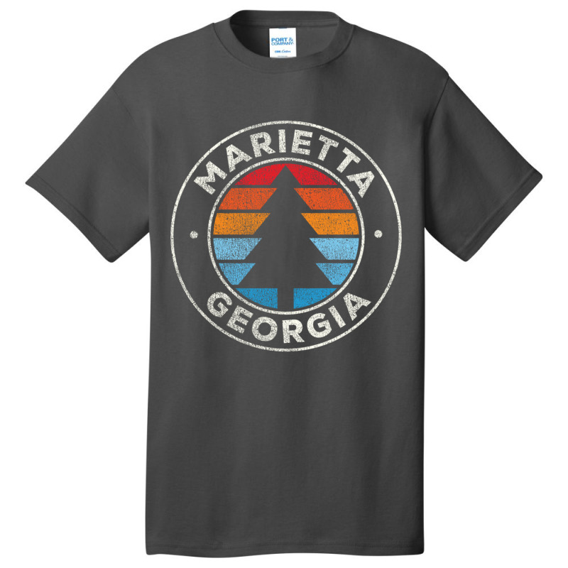 Marietta Georgia Ga Vintage Graphic Retro 70s Long Sleeve T Shirt Basic T-shirt | Artistshot