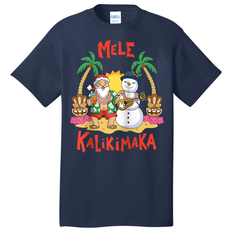 Mele Kalikimaka Merry Christmas Hawaii Raglan Baseball Tee Basic T-shirt | Artistshot