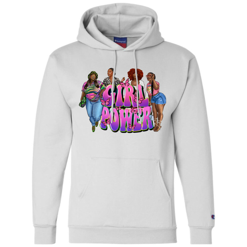 Girl Power Black Woman Champion Hoodie | Artistshot