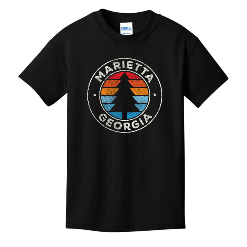 Marietta Georgia Ga Vintage Graphic Retro 70s Long Sleeve T Shirt Basic Youth T-shirt | Artistshot