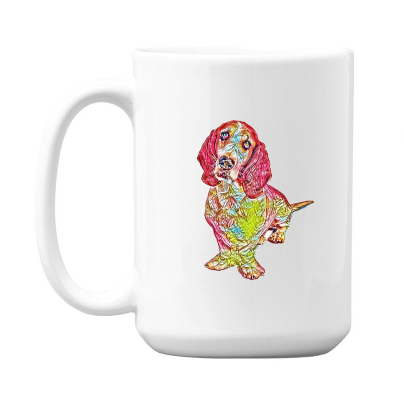 A Purebred Basset Hound Dog S 15 Oz Coffee Mug | Artistshot