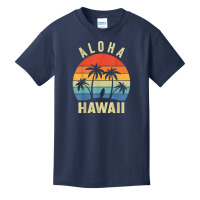 Aloha Hawaii Hawaiian Island Shirt Palm Beach Surfboard Surf T Shirt Basic Youth T-shirt | Artistshot