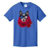 Australian Cattle Dog Usa Flag Merica I Cute Cattle Dog T Shirt Basic Youth T-shirt | Artistshot