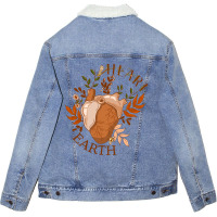 Heart - Earth Unisex Sherpa-lined Denim Jacket | Artistshot