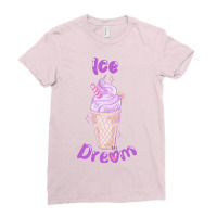 Ice Dream Ladies Fitted T-shirt | Artistshot