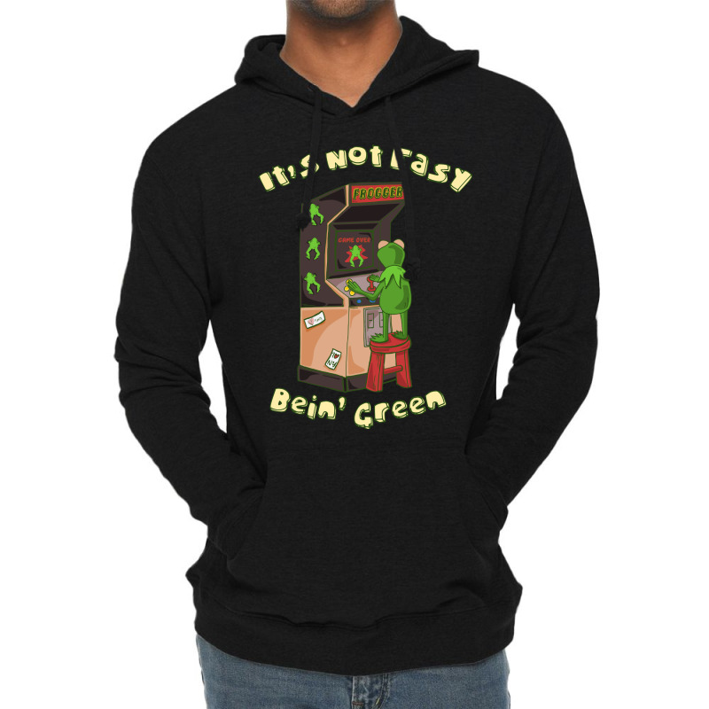 Cute Frog Playing Vintage Arcade Lightweight Hoodie | Artistshot