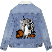 Ghost Alone Unisex Sherpa-lined Denim Jacket | Artistshot