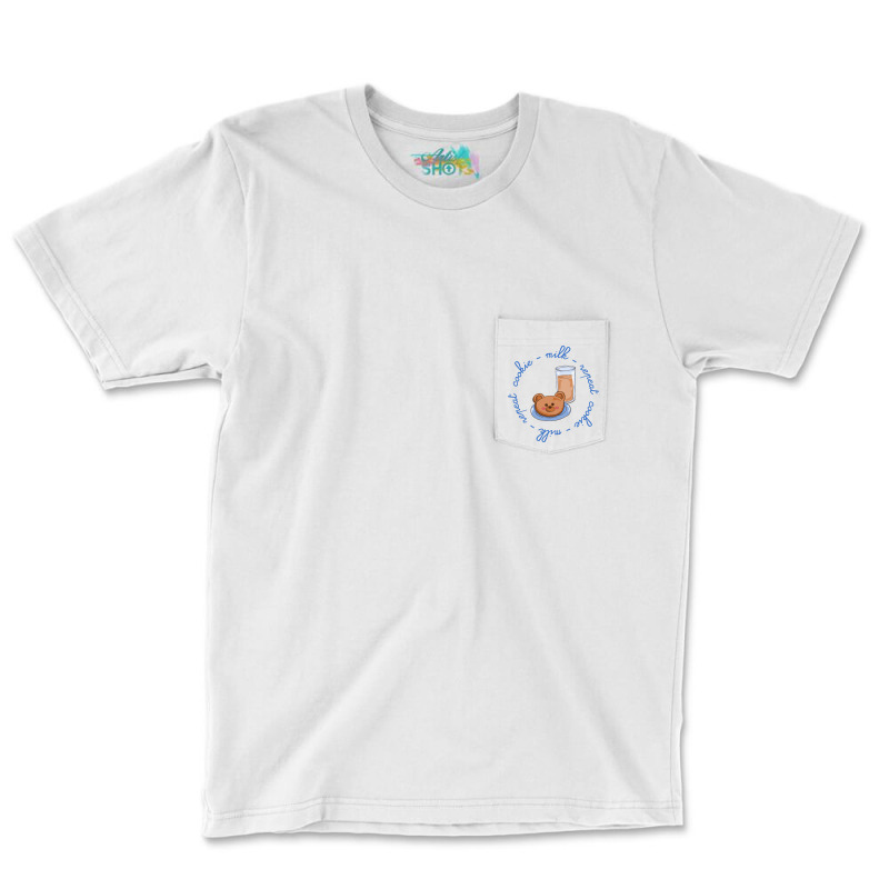 Cookie Milk Repeat Pocket T-shirt | Artistshot