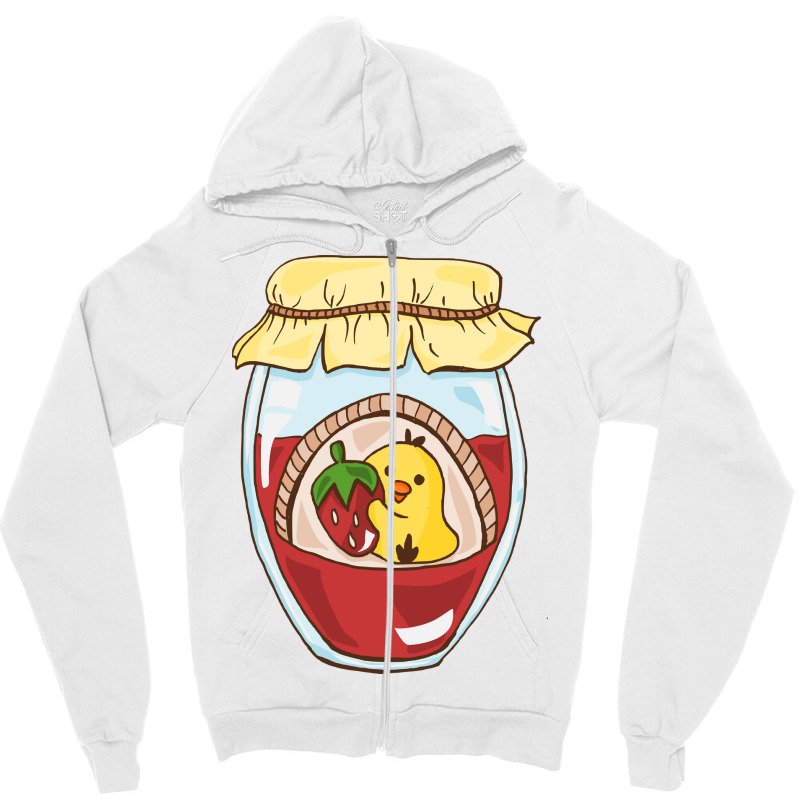 Cute Strawberry Jam Zipper Hoodie | Artistshot