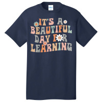 Its Beautiful Day For Learning Retro Teacher Students Womengift Basic T-shirt | Artistshot